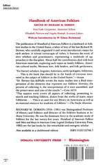 Handbook of American Folklore