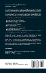 Advances in Design Optimization Advances in Design Optimization