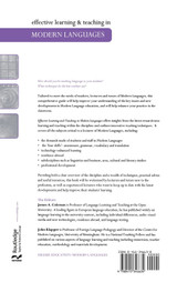 Effective Learning and Teaching in Modern Languages Effective Learning and Teaching in Modern Languages
