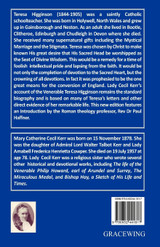 Teresa Helena Higginson Servant of God The Spouse of the Crucified