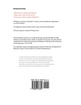 Entrepreneur? Workbook, Bring Your Vision to Life