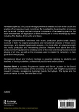 Remastering Music and Cultural Heritage Remastering Music and Cultural Heritage