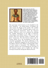 WHO WAS SAINT LAZARUS? WHO WAS SAINT LAZARUS?