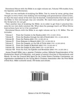 Devotional Hours with the Bible Volume VIII, from the Acts, the Epistles and Revelation