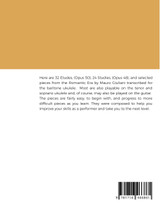Mauro Giuliani Studies & Etudes Opus 50, Opus 48 and Selected Pieces In Tablature and Modern Notation  For Baritone Ukulele