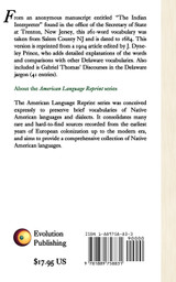 An Ancient New Jersey Indian Jargon
