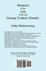 Memoirs of the Life of the Late George Frederic Handel. [Facsimile of 1760 Edition]