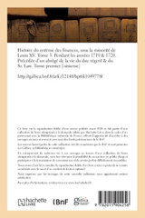 Histoire du système des finances sous la minorité de Louis XV Tome 3 Histoire du système des finances sous la minorité de Louis XV Tome 3