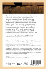 Recueil des clauses connues sous le nom de réserves domaniales, imposées aux acquéreurs de biens