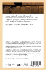 Manuel pratique des maires et des conseillers municipaux Manuel pratique des maires et des conseillers municipaux