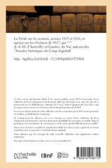 La Vérité sur les sessions, années 1815 et 1816, et aperçu sur les élections de 1817 La Vérité sur les sessions, années 1815 et 1816, et aperçu sur les élections de 1817