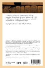 L'histoire de Guillaume le Maréchal, Comte de Striguil et de Pembroke T. 2 L'histoire de Guillaume le Maréchal, Comte de Striguil et de Pembroke T. 2