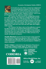 Our Continent Our Future. African Perspectives on Structural Adjustment