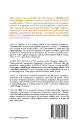 Trends in Phonetics and Phonology