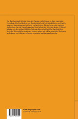 Materialität in der Editionswissenschaft