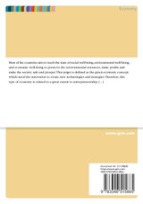 Green economy and Entrepreneurship Green economy and Entrepreneurship