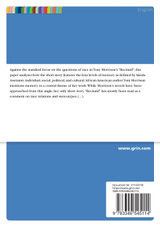 Race and Memory in Tony Morrison's "Recitatif"