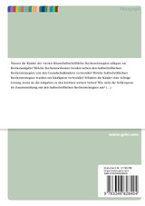 Rechenstrategien von Grundschulkindern bei Additions- und Subtraktionsaufgaben im Zahlenraum bis 1000. Eine Untersuchung