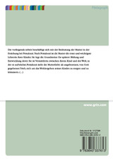 Die Bedeutung der Mutter für die Erziehung bei Pestalozzi