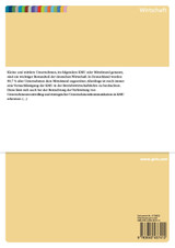 Kommunikations-Controlling in kleinen und mittleren Unternehmen