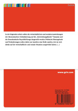 Die wirtschaftlichen und sozialen Auswirkungen der ökonomischen Globalisierung auf Tansania und die Demokratische Republik Kongo Die wirtschaftlichen und sozialen Auswirkungen der ökonomischen Globalisierung auf Tansania und die Demokratische Republik Kongo