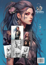 Celestial Punk coloring book for adults and teens