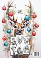 Christmas Animals Coloring Book for Adults