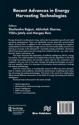 Recent Advances in Energy Harvesting Technologies