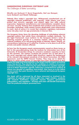 Harmonizing European Copyright Law Harmonizing European Copyright Law