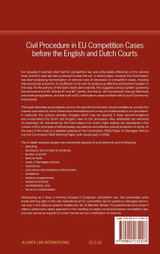 Civil Procedure in EU Competition Cases Before the English and Dutch Courts