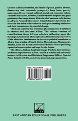 Peacemaking and Democratisation in Africa. Theoretical Perspectives and Church Initiatives