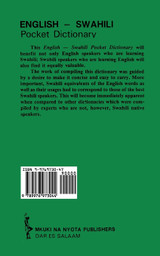 English Swahili Pocket Dictionary