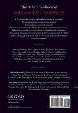 The Oxford Handbook of Philosophy of Economics The Oxford Handbook of Philosophy of Economics