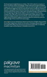 The Persian Empire in English Renaissance Writing, 1549-1622