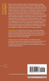 Institutions, Ideas and Leadership in Russian Politics Institutions, Ideas and Leadership in Russian Politics