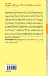 Neutral and Indifference Portfolio Pricing, Hedging and Investing Neutral and Indifference Portfolio Pricing, Hedging and Investing