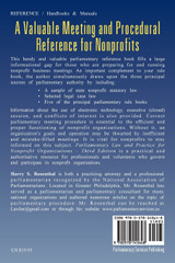 Parliamentary Law and Practice for Nonprofit Organizations Parliamentary Law and Practice for Nonprofit Organizations