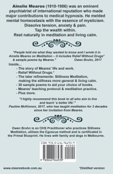Ainslie Meares on Meditation Ainslie Meares on Meditation