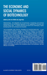 The Economic and Social Dynamics of Biotechnology The Economic and Social Dynamics of Biotechnology