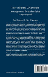Inter and Intra Government Arrangements for Productivity Inter and Intra Government Arrangements for Productivity