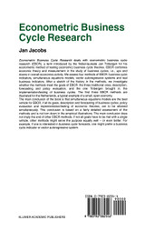 Econometric Business Cycle Research