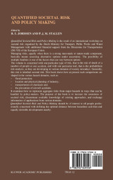 Quantified Societal Risk and Policy Making Quantified Societal Risk and Policy Making