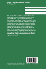 Ergodic Theory and Dynamical Systems II