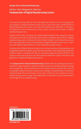 Fundamentals of Digital Manufacturing Science