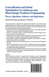 Convexification and Global Optimization in Continuous and Mixed-Integer Nonlinear Programming