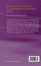 Nonlinear Analysis and Applications Nonlinear Analysis and Applications
