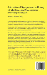 International Symposium on History of Machines and Mechanisms International Symposium on History of Machines and Mechanisms