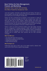 Basic Python for Data Management, Finance, and Marketing Basic Python for Data Management, Finance, and Marketing