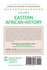 Eastern African History Eastern African History