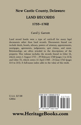 New Castle County, Delaware Land Records, 1755-1762 New Castle County, Delaware Land Records, 1755-1762